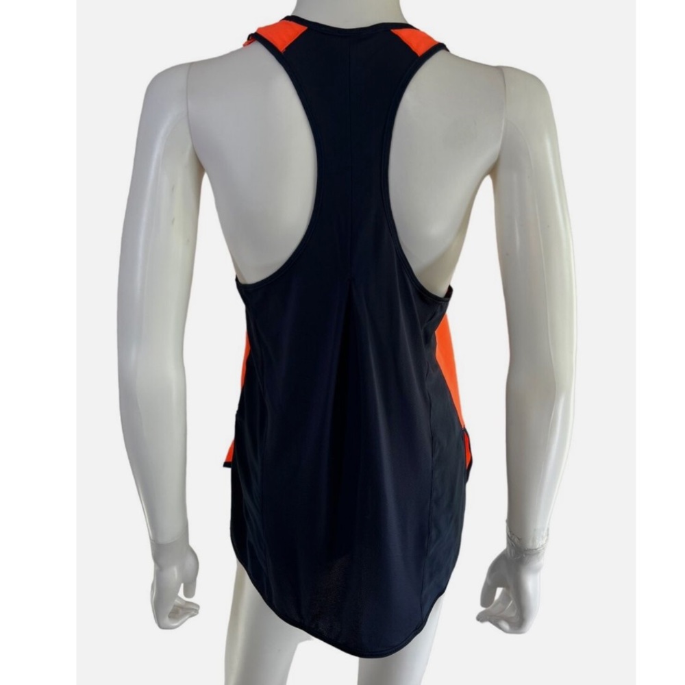 LULULEMON Pump It Up Singlet Mesh Back Racer back tank,‎ Navy & Bright Orange, 6 - Picture 7 of 14